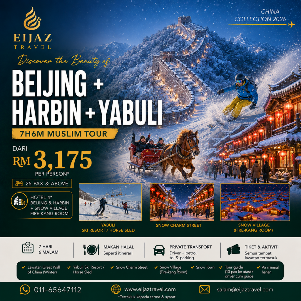 Pakej Beijing Harbin Yabuli 2026