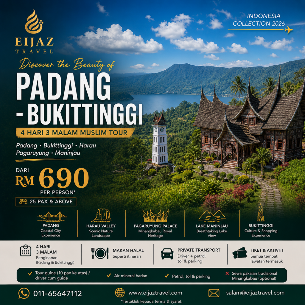 Pakej Padang Bukittinggi 2026