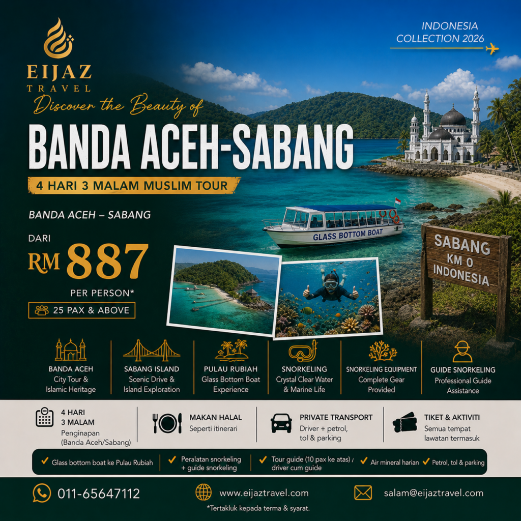 Pakej Banda Aceh Sabang Island