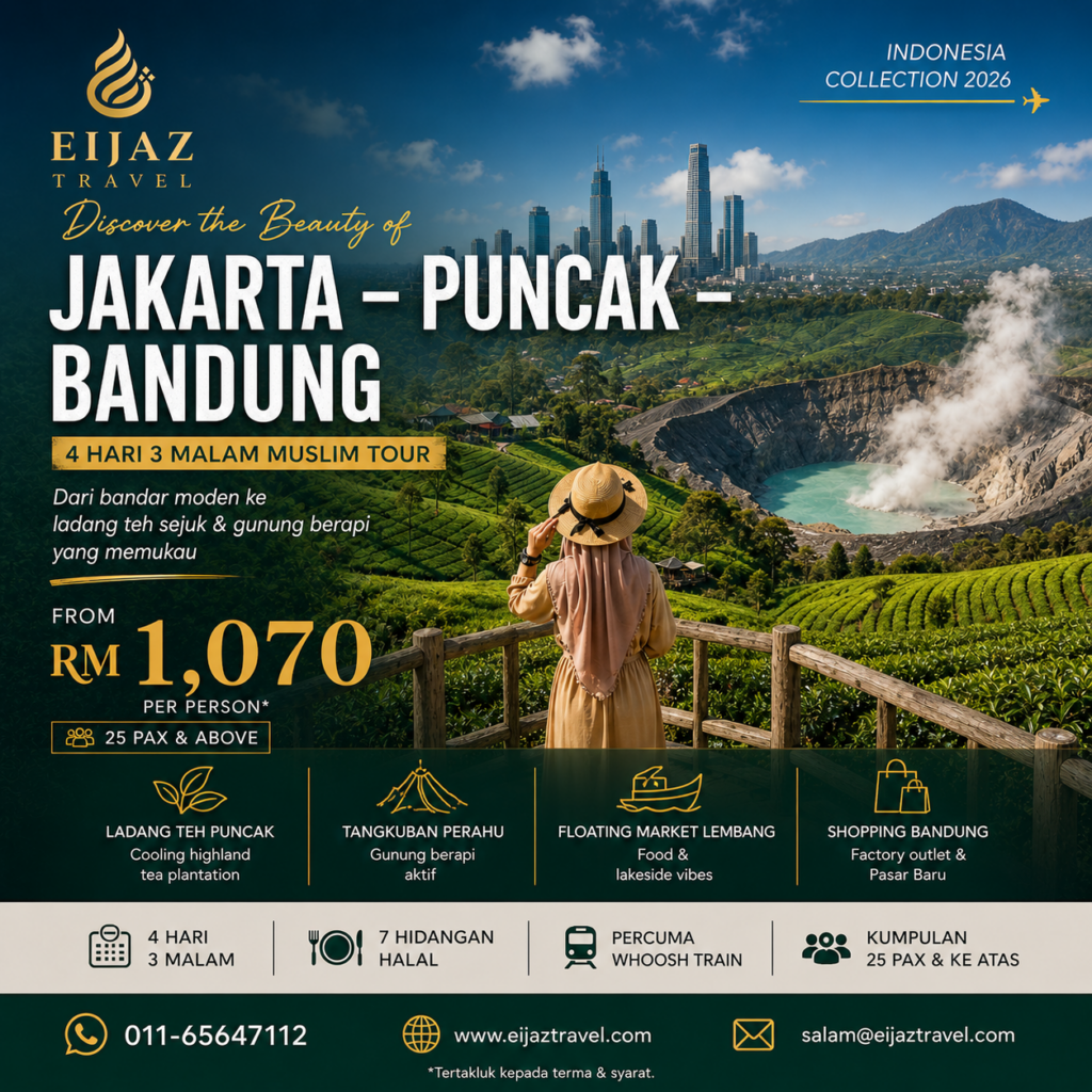 Pakej Jakarta Puncak Bandung 2026